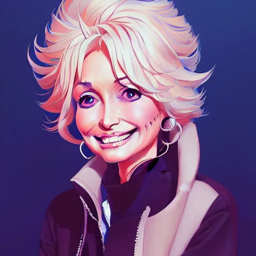 Prompt: dolly parton, portrait shinkai makoto studio ghibli studio key hideaki anno sakimichan stanley artgerm lau rossdraws james jean marc simonetti elegant highly detailed digital painting artstation pixiv