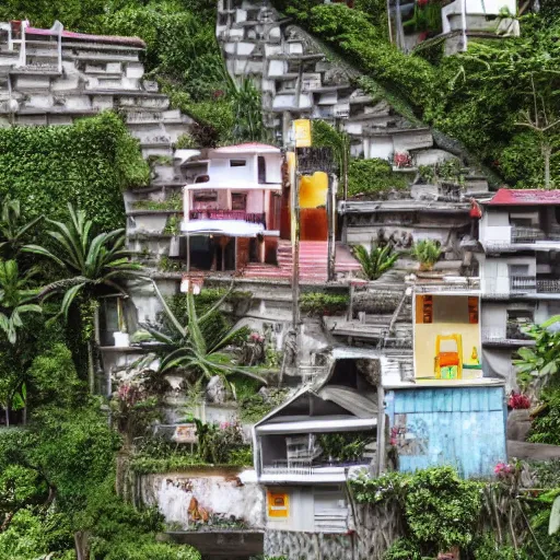 Prompt: rio de janeiro house. the house is in a favela. extremely detailed. by glen billy. hyper - realistic, 8 k