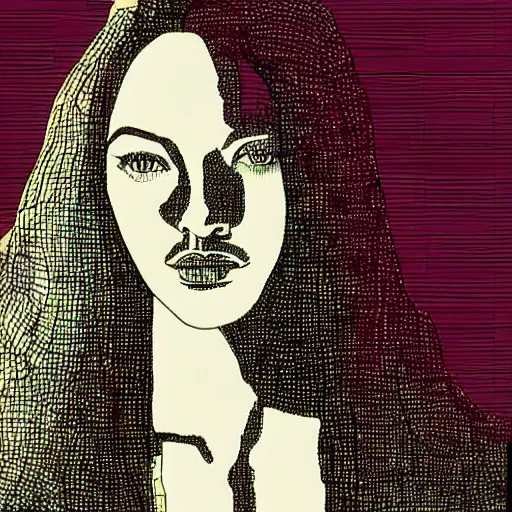 Prompt: “ amanda seyfried retro minimalist portrait by jean giraud, moebius starwatcher comic, 8 k ”