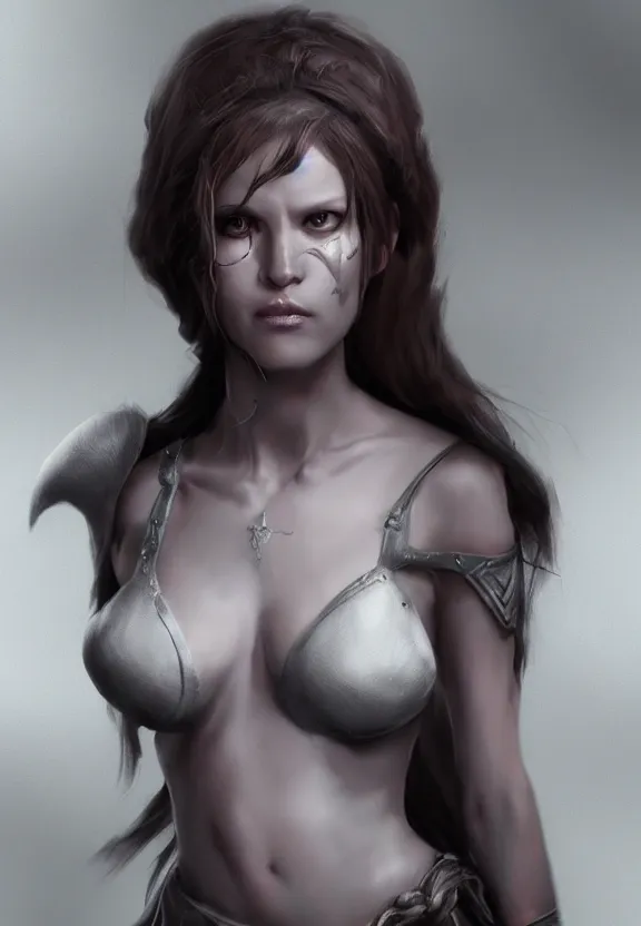 Image similar to dark fantasy female character realistic vfx concept art by