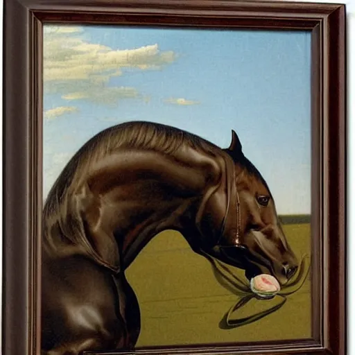 Image similar to offerings for the horse goddess by george stubbs by frederic remington by jeffrey smith