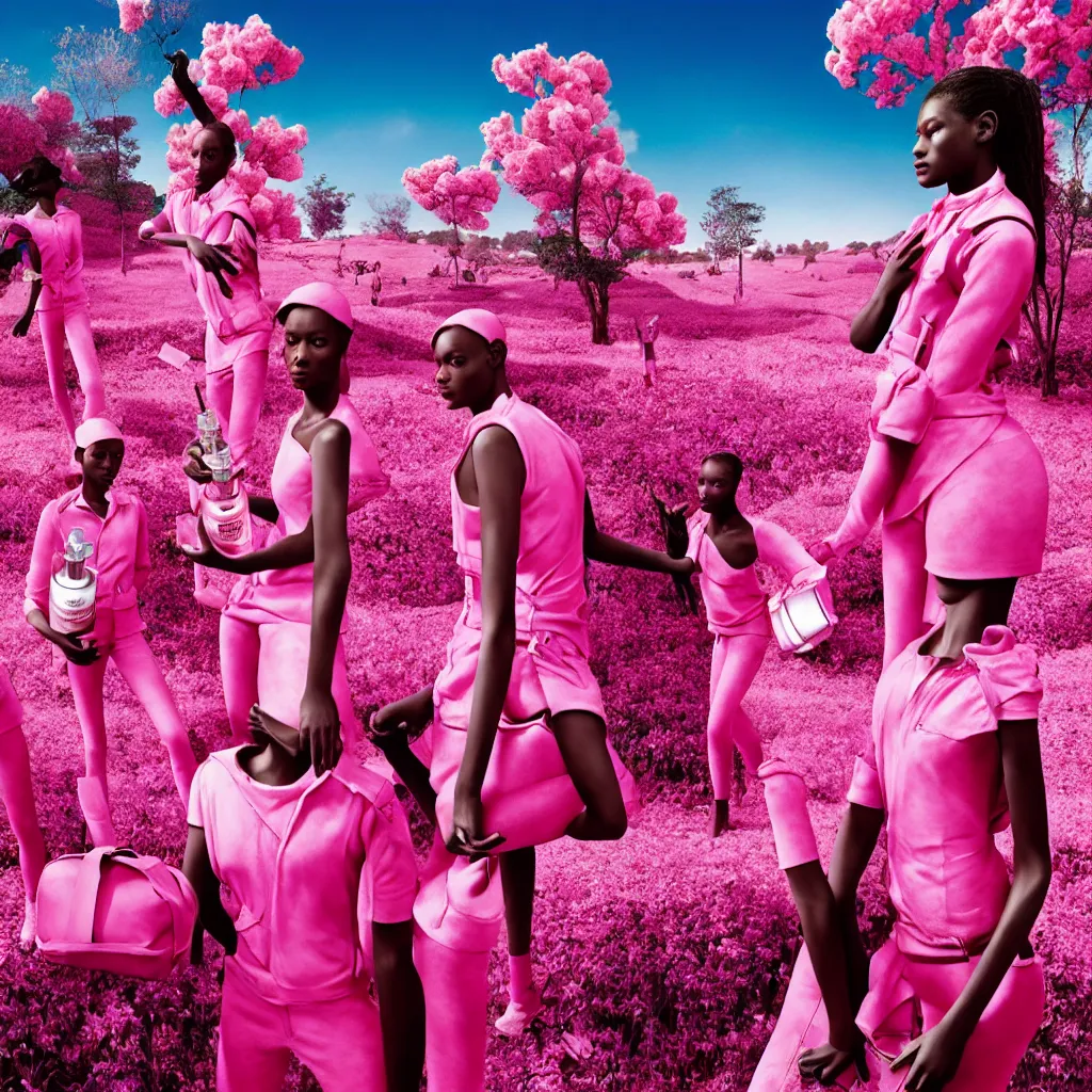 Image similar to fragrance advertising campaign by richard mosse