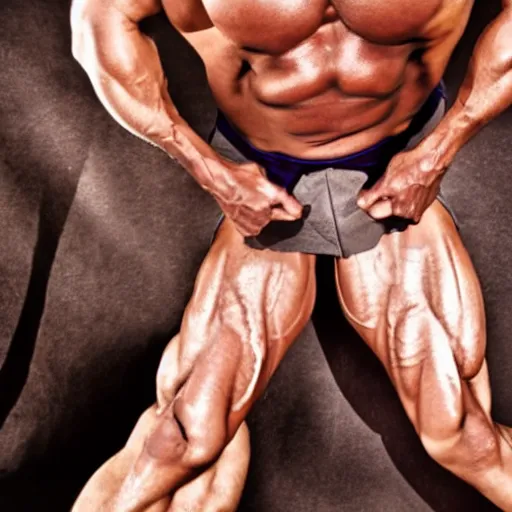 Image similar to POV of a masked bodybuilder grabbing you, award winning photo