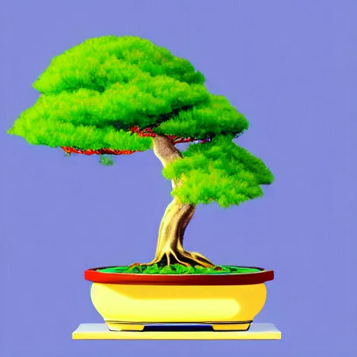 Image similar to bonsai tree but minimalistic concept art by frank stella gilleard james, whalen tom, colorful, soft light, trending on artstation, minimalism