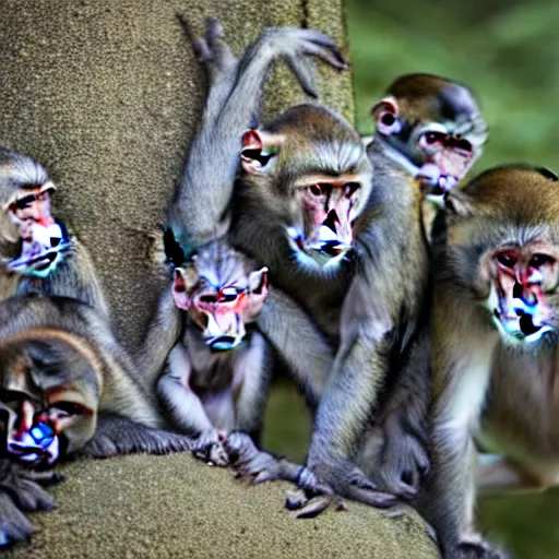 Prompt: an army of monkeys