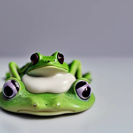 Image similar to frog in yogurt