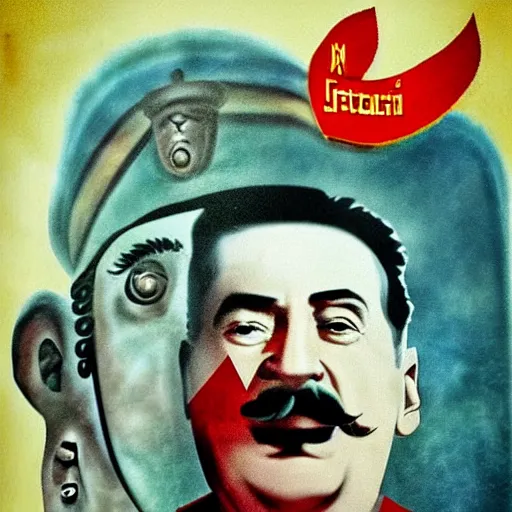 Image similar to Stalin in Dalì's style