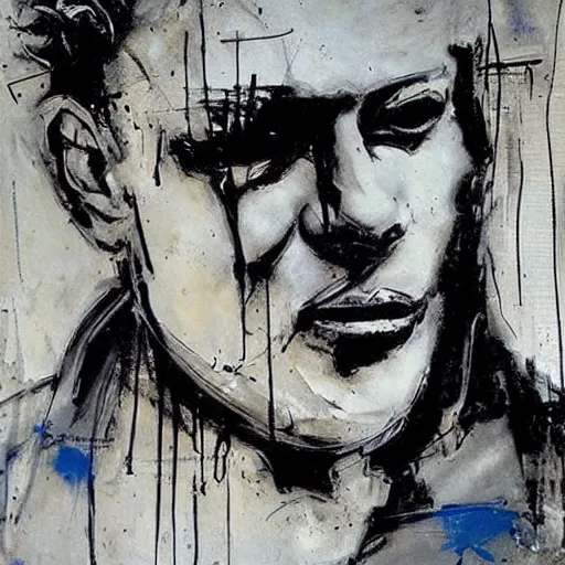 Image similar to sandman, morpheus, paint by Guy Denning