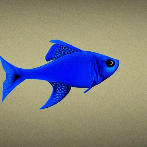 Prompt: UHD photorealistic image of a blue fish in a tank, trending on Artstation, hyperrealistic, correct details