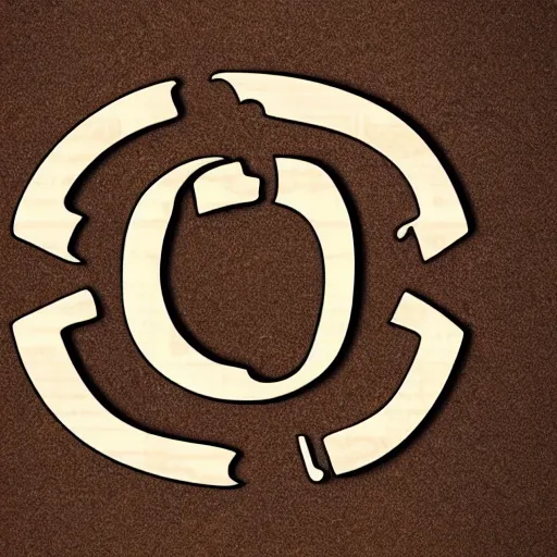 Image similar to Letter O logo of cross section of tree trunk with rings