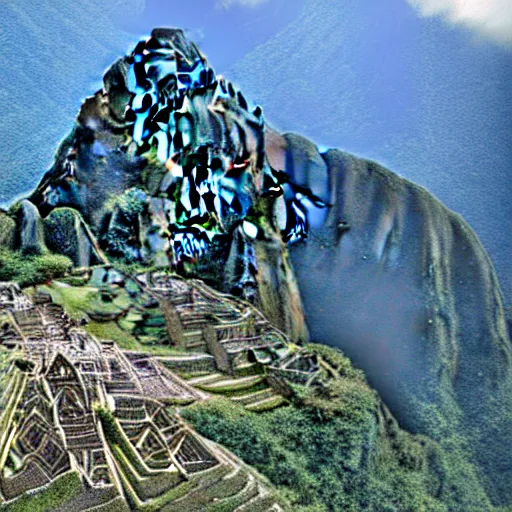 Image similar to New York City as Macchu Picchu, ultra hi resolution picture