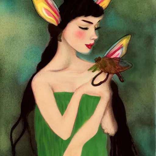 Image similar to portrait of fairy princess