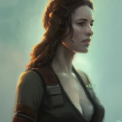 Image similar to portrait of a woman by greg rutkowski, the mother of han solo, star wars expanded universe, she is about 3 0 years old, highly detailed portrait, digital painting, artstation, concept art, smooth, sharp foccus ilustration, artstation hq