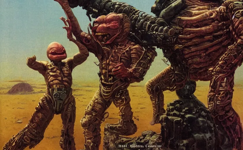 Prompt: krang self portrait, bruce pennington