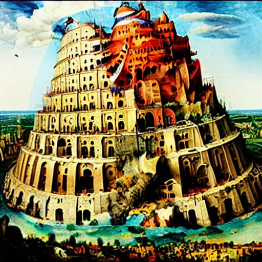 Image similar to Bruegels The Tower of Babel