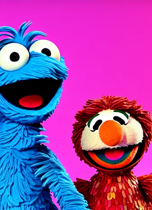 baby elmo and cookie monster wallpaper