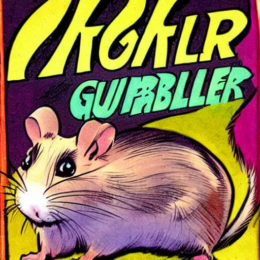 Prompt: hamster by john buscema, marvel comic about little pet rodents, gerbils, guinea pigs, hamsters