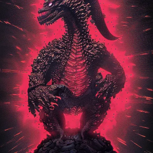 Image similar to shin godzilla by hideaki anno