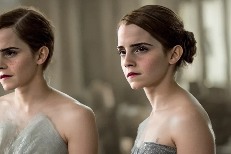 Prompt: emma watson, movie still, sharp focus, cinematic Christopher nolan film