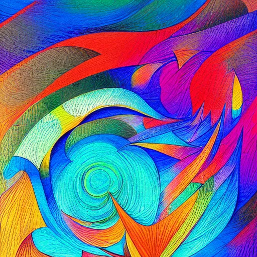 Image similar to Abstract art depicting drifting off in to sleep, wake initiated lucid dream, digital art, beautiful colours, amazing composition, astonishing detail, smooth lines, award winning