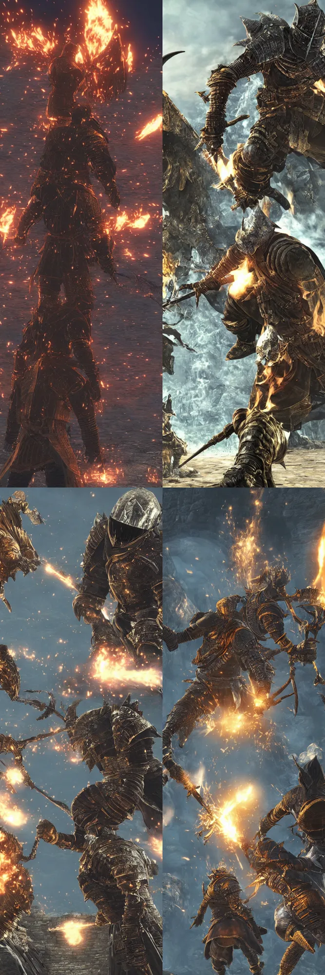 Prompt: Dark Souls 3 in BOTW