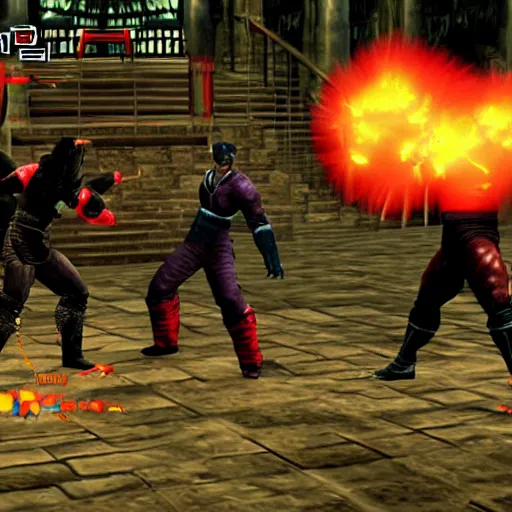 Mortal Kombat Lisa Frank binder, Stable Diffusion