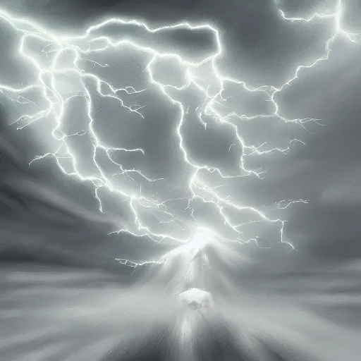 Image similar to i regret, storm is coming to get me, digital painting, futured, ultra detailed