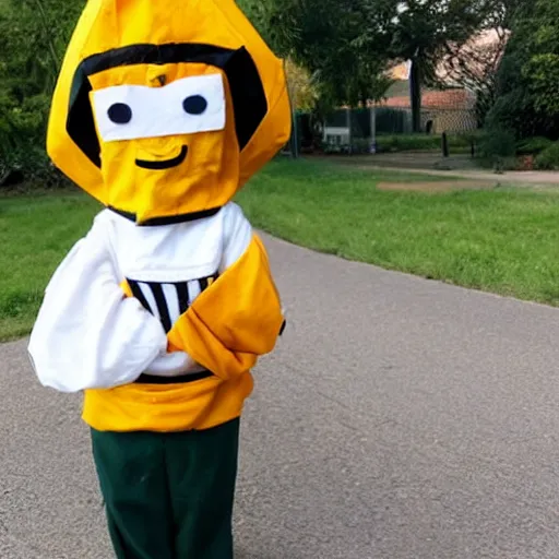 Image similar to bee dressed as inmate