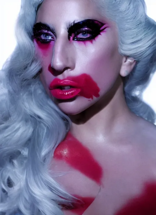 Image similar to lady gaga by nick knight, born this way, born this way album, red weapon 8 k s 3 5, cooke anamorphic / i lenses, highly detailed, cinematic lighting