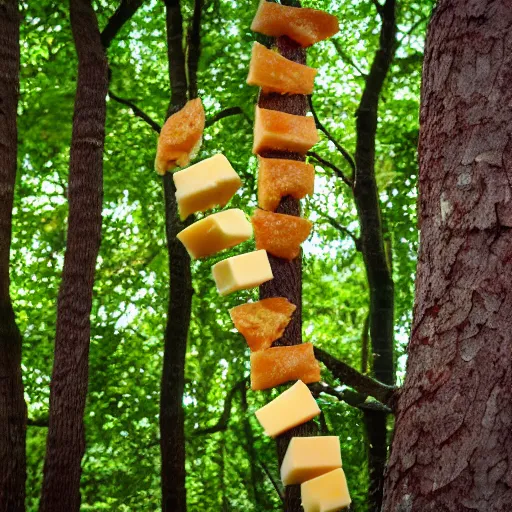 Image similar to cheese in trees, forest