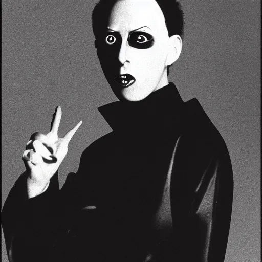 Prompt: A portrait of Klaus Nomi