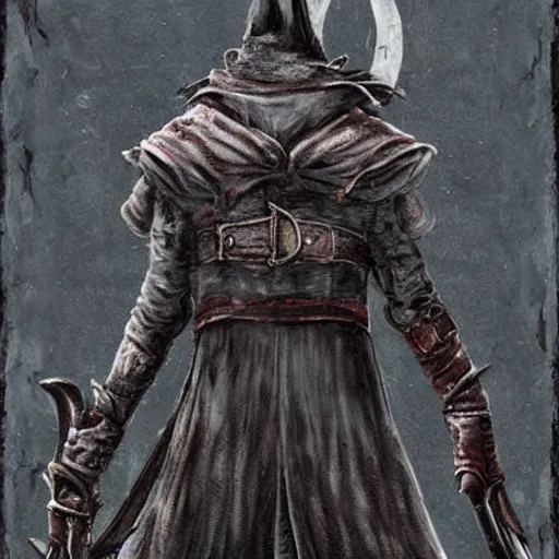 Prompt: Dog in Bloodborne Style