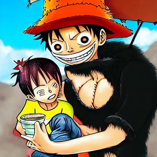 Image similar to luffy as 🐨