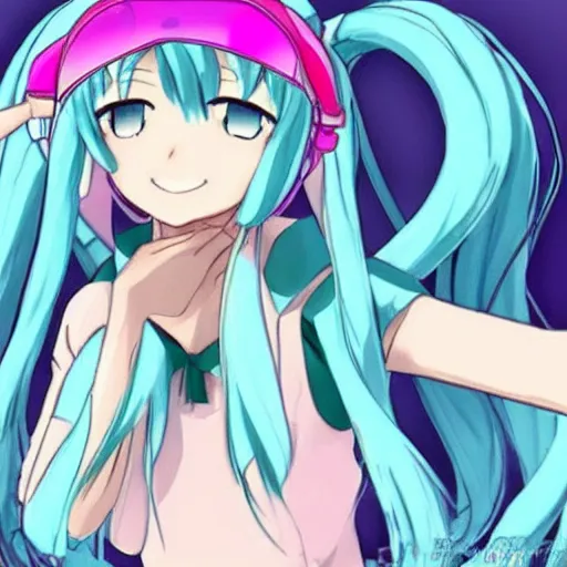 Image similar to Hatsune Miku Bored Ape NFT