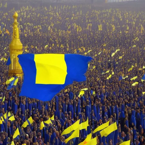 Prompt: ukrainian flag