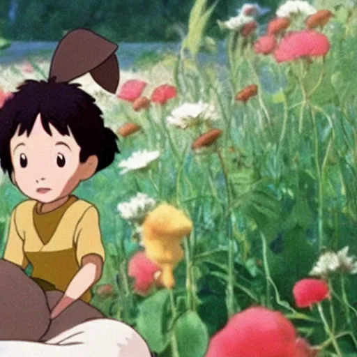 Prompt: a rabbit in the movie secret life of Arrietty