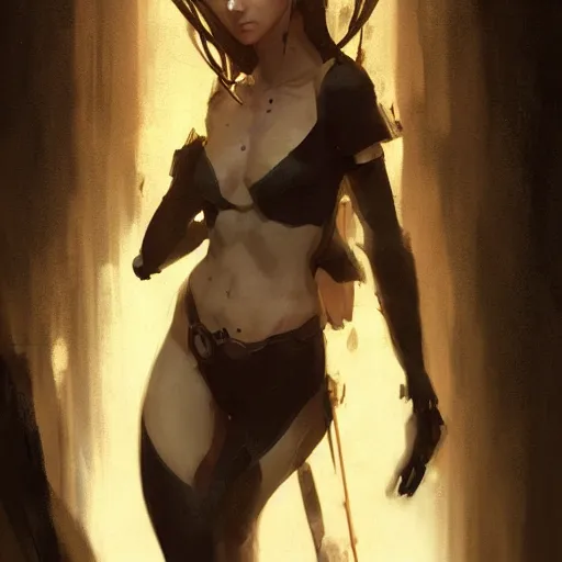 Prompt: portrait of an elf woman with elf ears wearing a valve index, dramatic lighting, illustration by Greg rutkowski, yoji shinkawa, 4k, digital art, concept art, trending on artstation