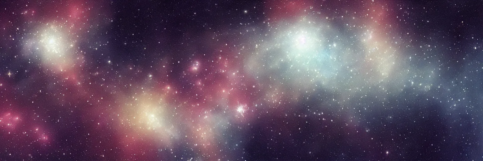 Image similar to detailed starfield and nebula, digital art