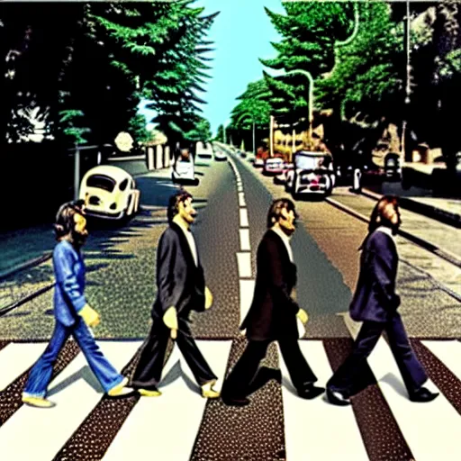 Image similar to abbey road racist