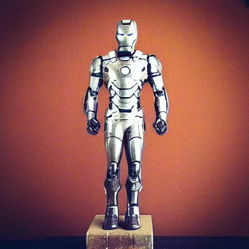 Prompt: “an iron statue of iron man”