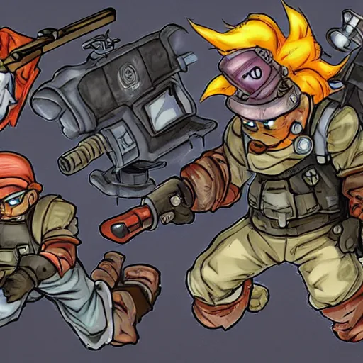 Prompt: timesplitters in the style of chrono trigger, concept art, highly detailed ( ( ( toriyama ) ) )