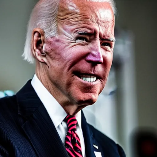 Prompt: Evil Joe Biden with Glowing Eyes