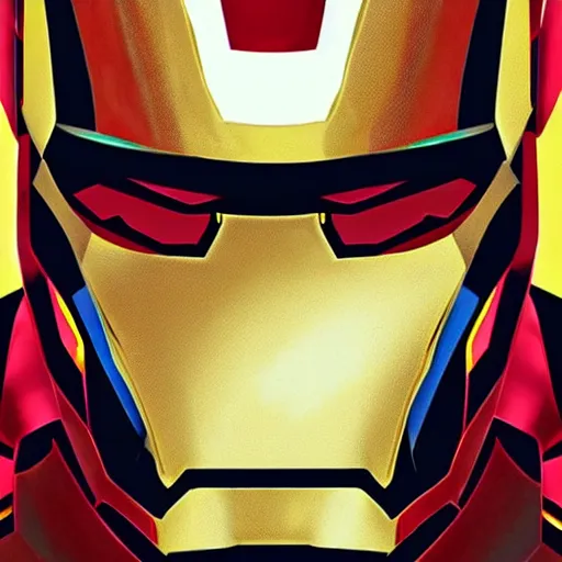 Image similar to iron man as a snake, artist, art, high quality, smooth,