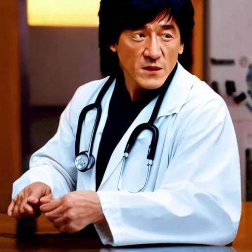 Image similar to Jackie Chan as doctor