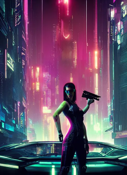 Prompt: Selina. Hacker infiltrating corporate mainframe. Cyberpunk 2077, blade runner 2049, shadowrun, matrix Concept art by James Gurney, greg rutkowski, and Alphonso Mucha. Vivid color scheme.