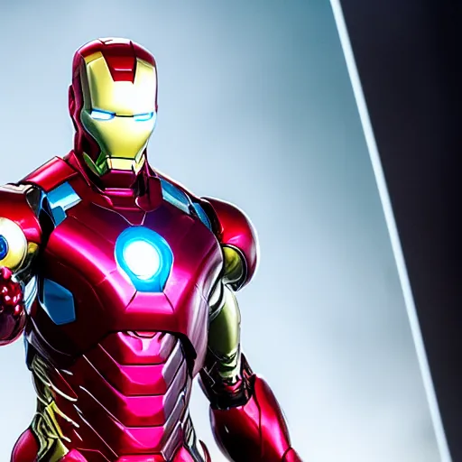 Image similar to an avengers still of steve harvey as ironman,detailed face,cinematic,dramatic,marvel 2021