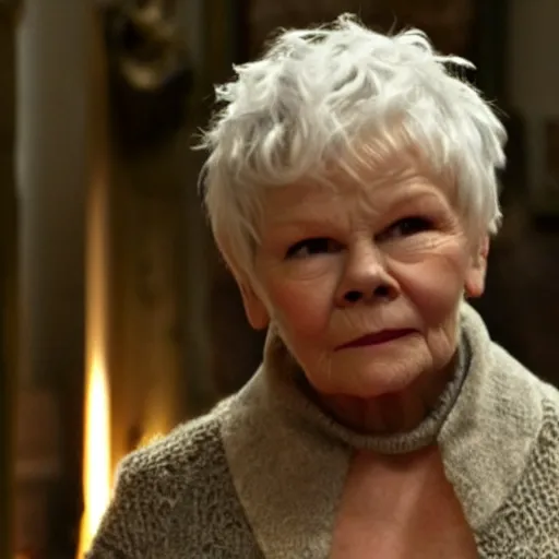 Image similar to judy dench as god