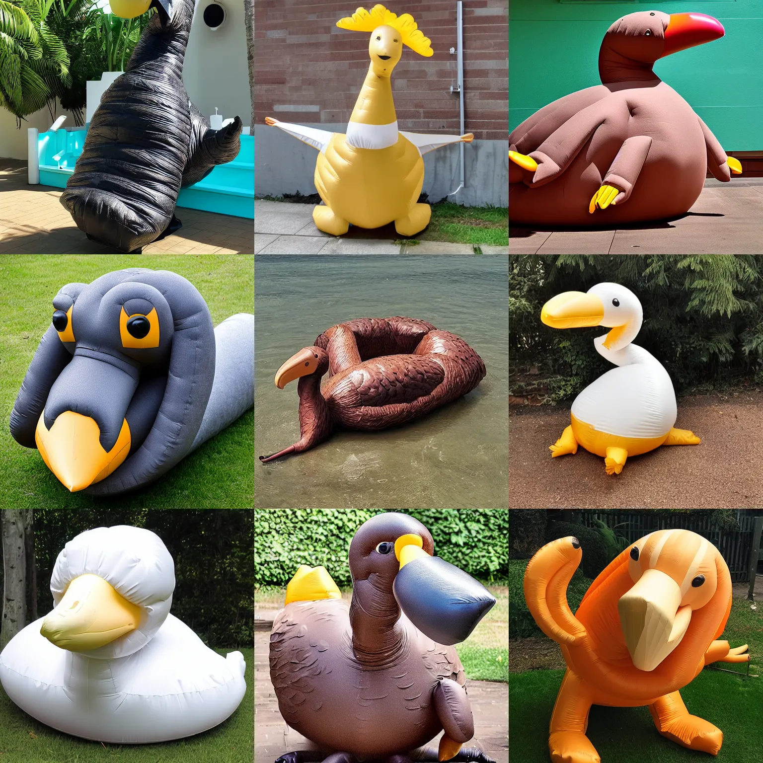 Prompt: an inflatable dodo