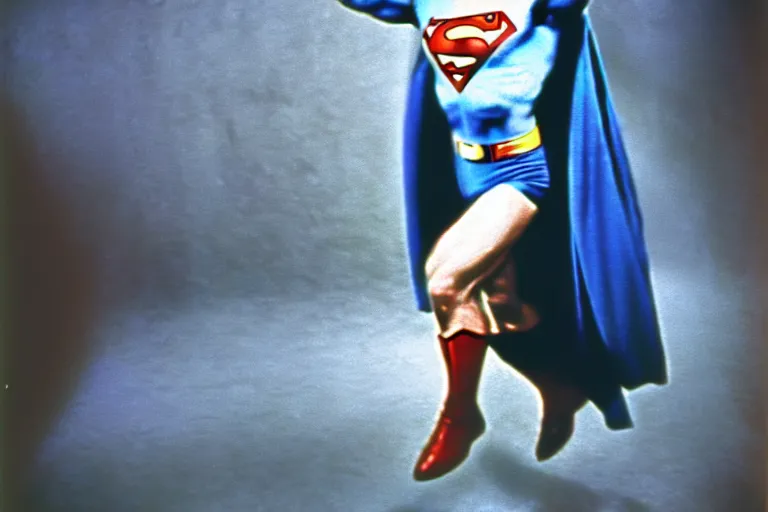 Image similar to rock hudson playing superman in, superhero, dynamic, 3 5 mm lens, heroic, studio lighting, in colour