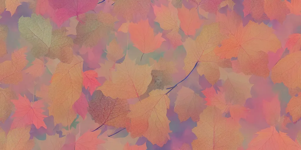 Prompt: breathtaking detailed pattern pastel colors of autumn theme, by hsiao - ron cheng, bizarre compositions, exquisite detail, 8 k